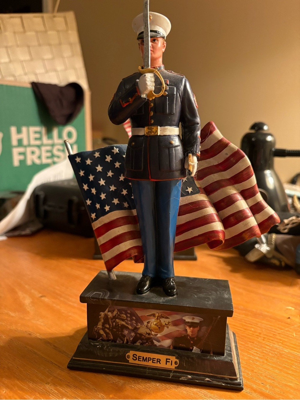 Bradford Exchange Semper Fi USMC Tribute Sculpture Limited Edition